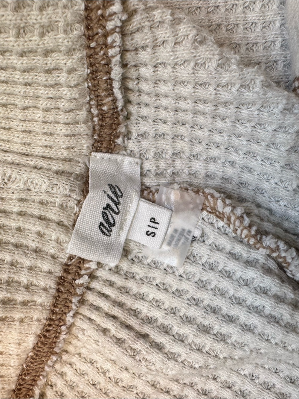 Women's Aerie Cream Waffle-Knit Lounge Shorts Size Small - Picture 4 of 5